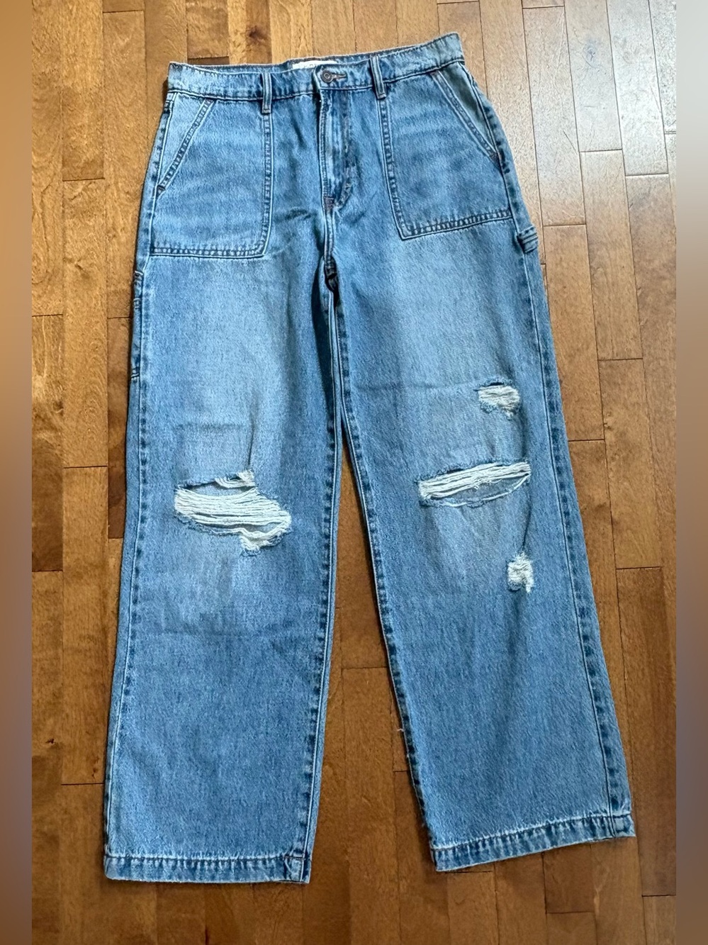 HIDDEN Jeans High Rise Distressed Wide Leg Utility Pants – Size 29